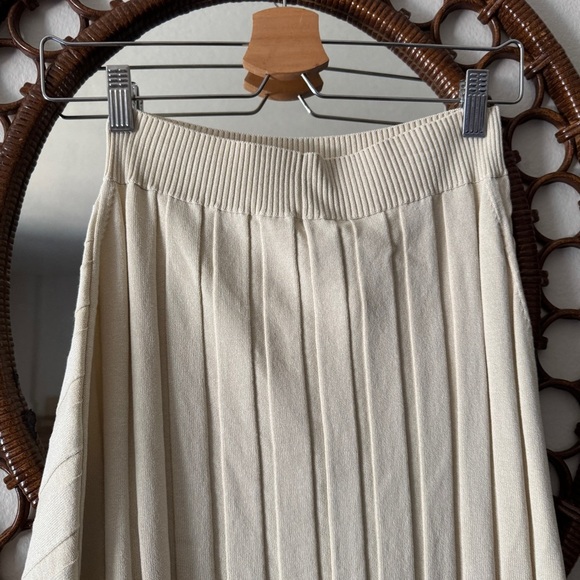 NWT Stella McCartney wide ribbed knit skirt midi size S FW23 - Picture 5 of 9